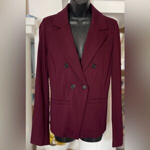 bagatelle S wine color jacket over coat